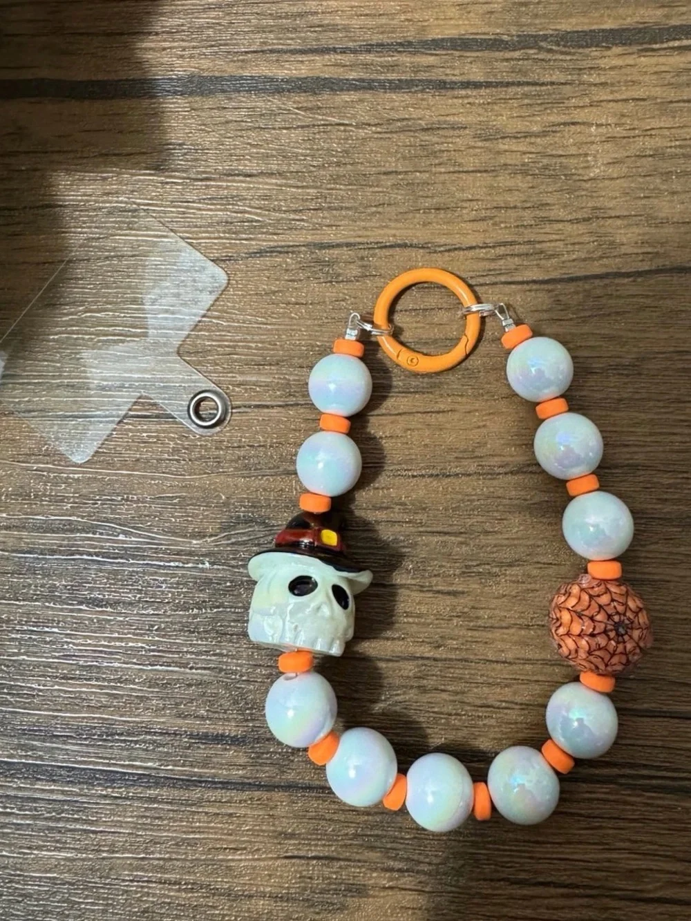 Halloween Skeleton Head Charm Phone/Key/Bag Chain #P632